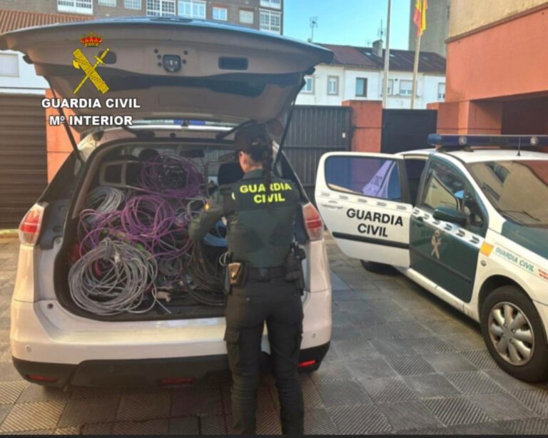 Dos investigados por robos con fuerza de cables y otro material en un edificio en construcción en Cangas (Pontevedra)