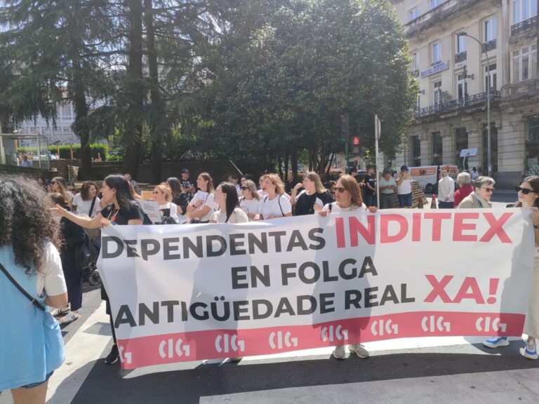 Trabajadoras de Inditex en la provincia de A Coruña secundan una jornada de huelga en demanda de mejoras laborales