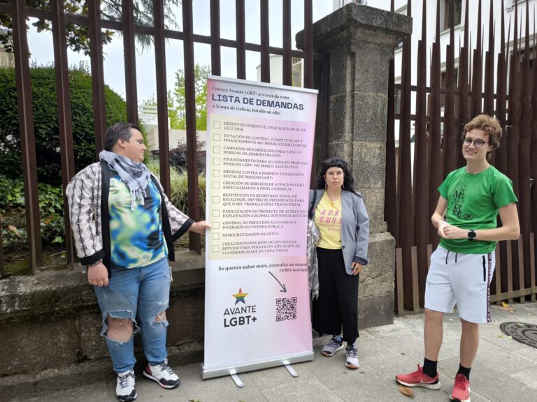 Avante LGBT+ denuncia un «lavado de cara» de la Xunta tras los «recortes» en sus recursos de apoyo al colectivo