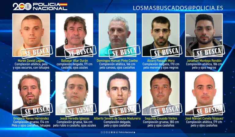 Piden ayuda para dar con diez fugitivos, incluidos el narco gallego ‘Saro’ y el salesiano condenado por pederastia