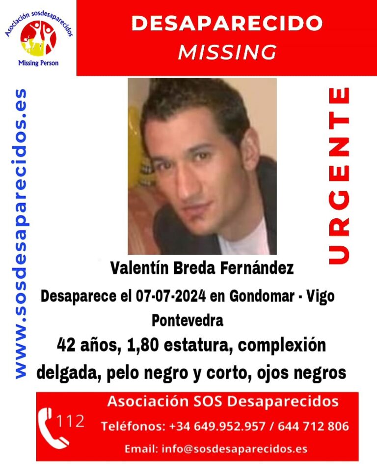 Buscan a un vecino de Gondomar (Pontevedra) de 42 años desaparecido desde el domingo