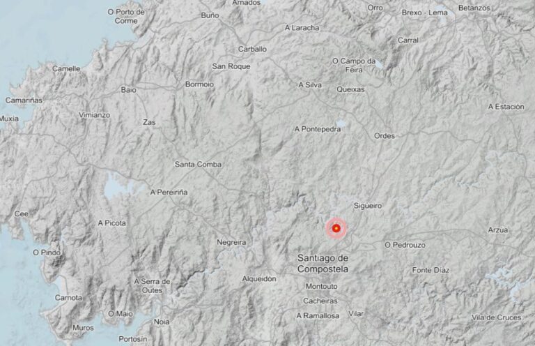 Santiago de Compostela registra un temblor de magnitud 2