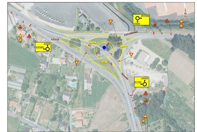 Transportes desviará a partir de lunes el tráfico en la N-6 a su paso por Bergondo por obras en la vía