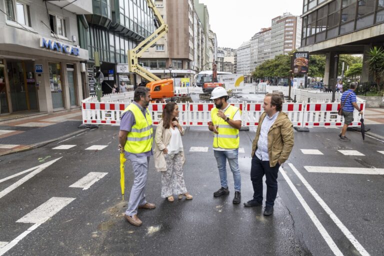 El Ayuntamiento de A Coruña inicia la segunda fase de la reurbanización de San Andrés