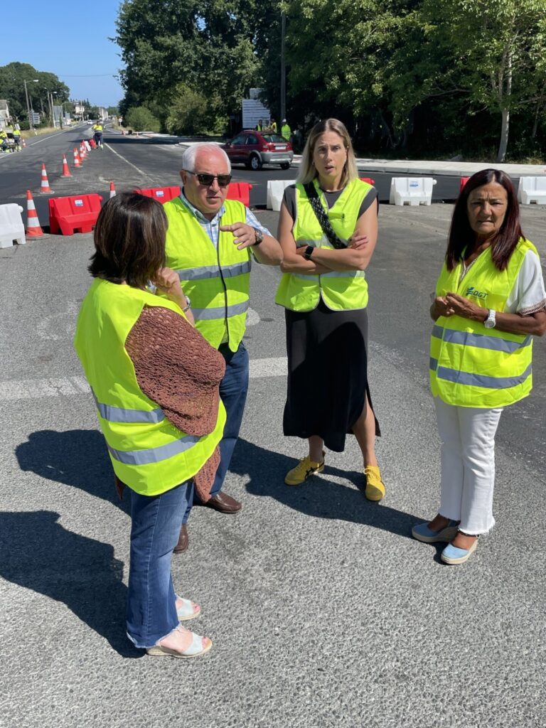 El Gobierno acomete mejoras en la carretera N-6 en Outeiro de Rei (Lugo) con la construcción de la nueva glorieta