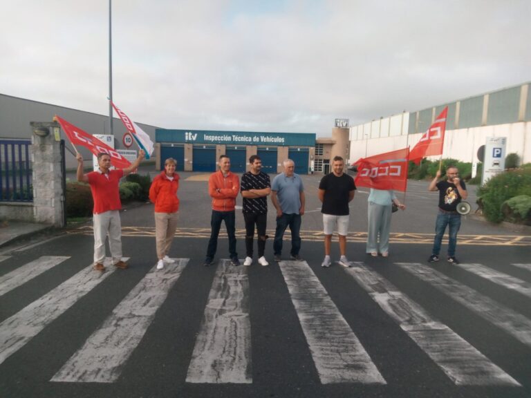 Cifran en un 95% el seguimiento de la primera jornada de huelga convocada en las ITV gallegas