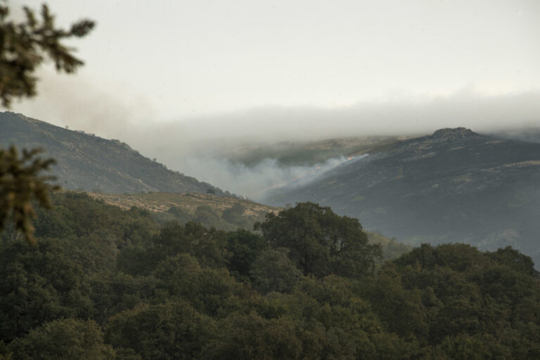 Rural.- Extinguido el incendio de Oímbra (Ourense) tras quemar algo menos de 27 hectáreas