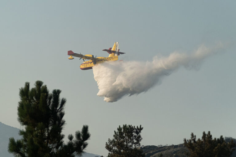 Rural.-Los dos incendios de A Gudiña (Ourense) suman 290 hectáreas quemadas y el de Laza, de 68, está ya extinguido