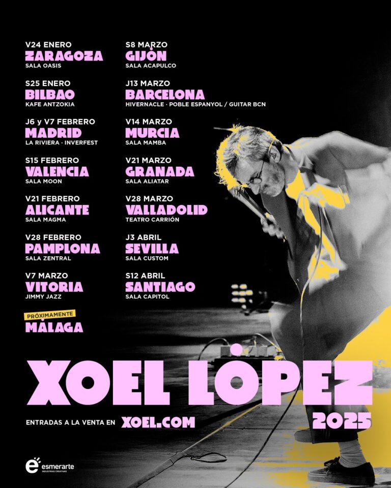 Xoel López regresa a las salas con una gira en 2025 que culminará el 12 de abril en la Sala Capitol de Santiago