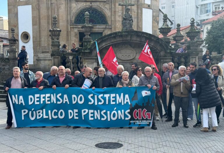 El colectivo de pensionistas y jubilados de la CIG reclama que la pensión mínima sea, «por ley», igual al SMI