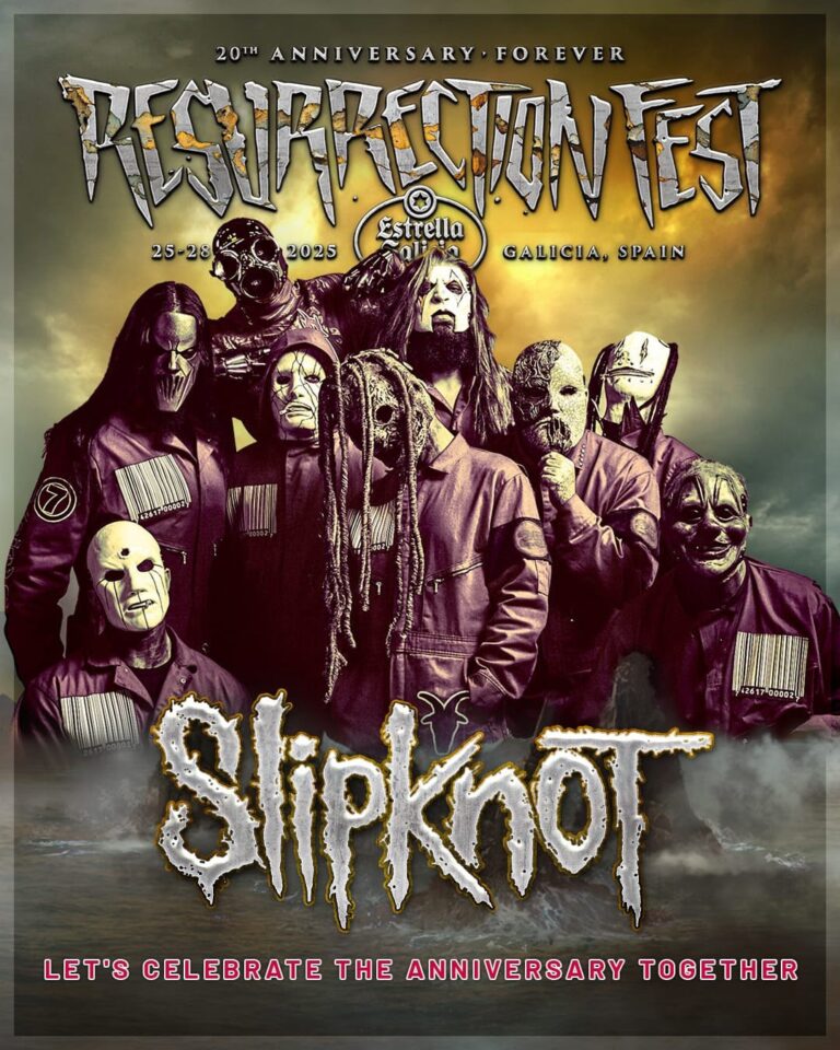 Resurrection Fest confirma a Slipknot como cabeza de cartel para su edición de 2025