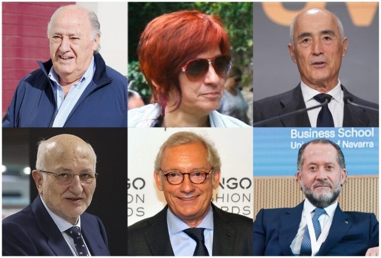 Amancio Ortega y su hija Sandra, Del Pino, Roig y Andik, los más ricos de España, según Forbes