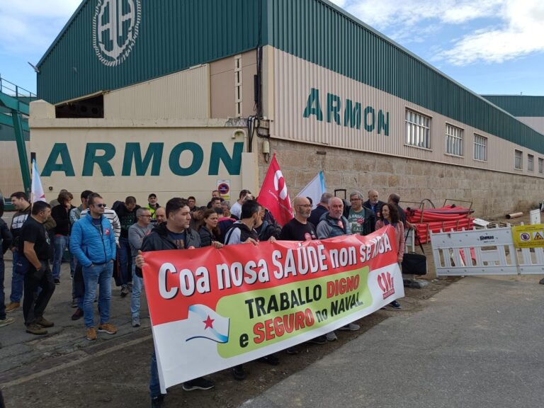 Trabajadores del naval se concentran para pedir «condiciones dignas» y «mayor seguridad» en el Grupo Armón