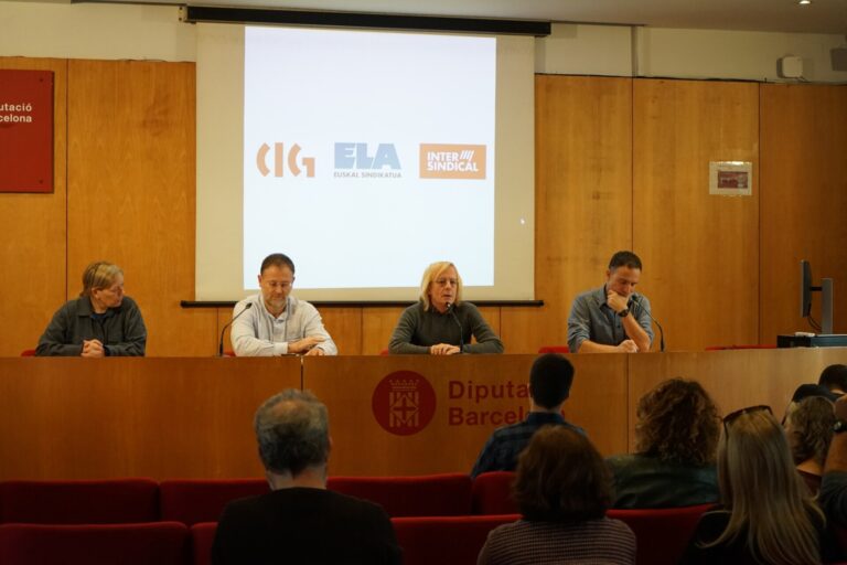 CIG, ELA e Intersindical catalana abogan por unir fuerzas para avanzar en «derechos sociales y nacionales»