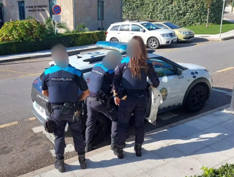 Detenido un hombre en Poio (Pontevedra) por increpar a viandantes y golpear a un agente