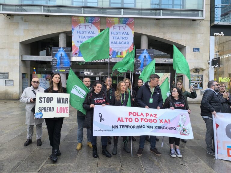 Organizaciones sociales, políticas y sindicales denuncian en Galicia «el genocidio» de la población gazatí