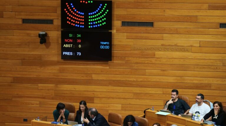 Pleno.-PPdeG tumba dos mociones sobre el gallego, pero proponía apoyar su uso en la Eurocámara «sin cargas» económicas