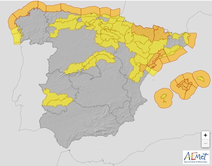 Una masa de aire ártica llevará al norte el primer episodio invernal este sábado con la cota de nieve a 800 metros