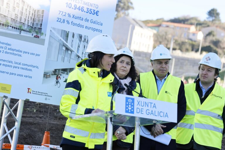 La Xunta inicia la construcción de 50 viviendas de promoción pública para alquiler en el barrio coruñés de Xuxán