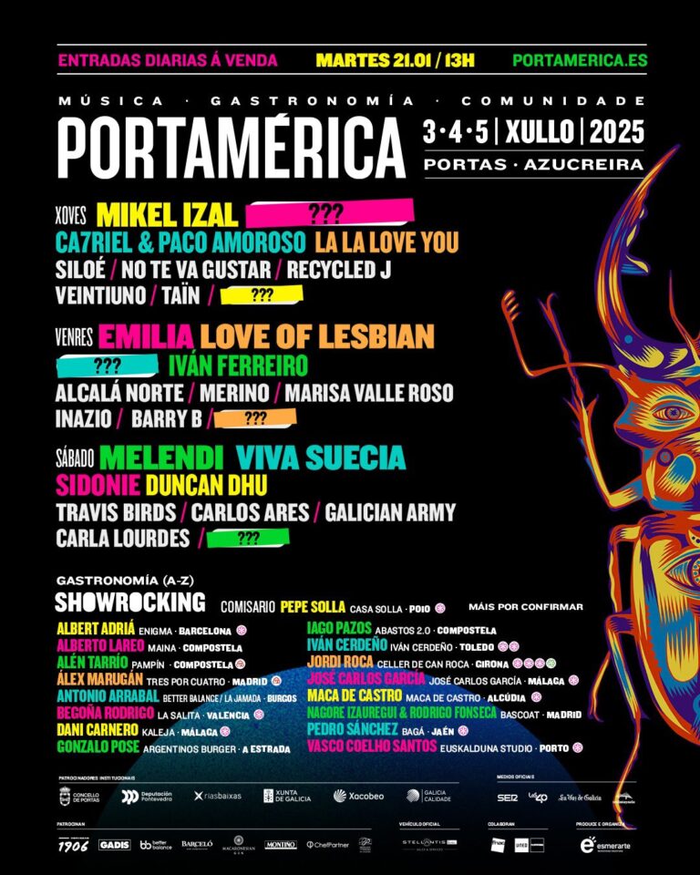 El festival PortAmérica anuncia su cartel por días y activa para este martes la venta de entradas para cada jornada
