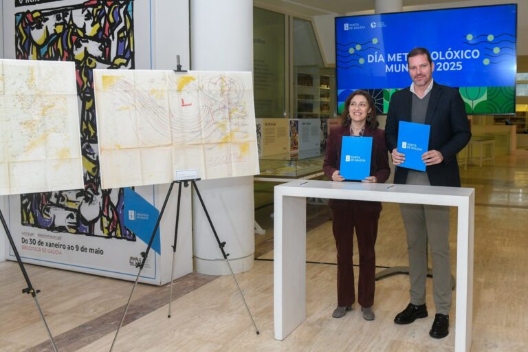 Un total de 370 mapas meteorológicos de Santiago Pemán, nuevas piezas históricas del Archivo de Galicia