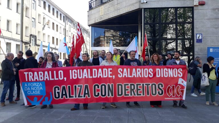 La CIG urge a la Xunta un plan gallego de recuperación económica y de protección social en una jornada de protestas