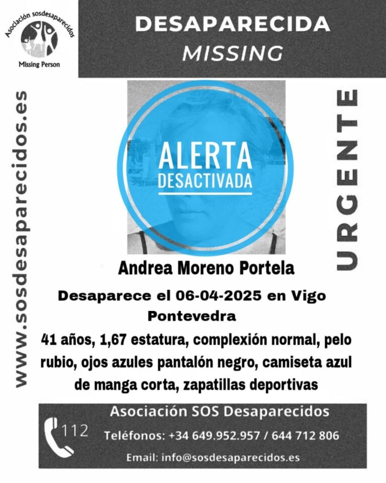 Localizada en buen estado la mujer de 41 años desaparecida en Vigo el pasado domingo