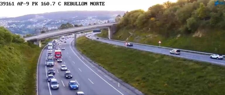 Más de 2 kilómetros de retención en la VG-20 tras registrarse un accidente en Vigo