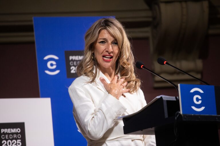 Yolanda Díaz, convencida de que la rebaja de la jornada laboral «saldrá adelante» en el Congreso