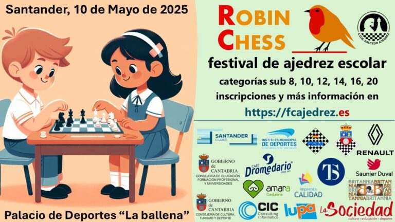Santander acoge el torneo de ajedrez ‘Robin Chess’ con 1.200 jugadores de varias comunidades, entre ellas Galicia