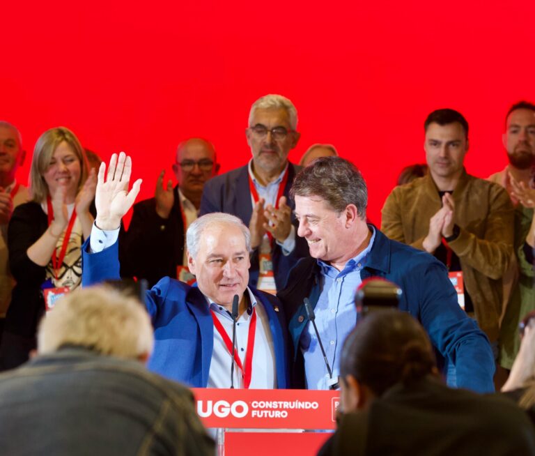 Besteiro reclama «más fuerza municipalista» en el congreso de proclamación de Tomé como secretario del PSOE en Lugo