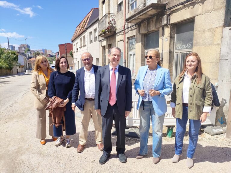 Caballero y Losada afean a la Xunta que oculte la inversión municipal y del Gobierno en la obra de la Avenida de Galicia