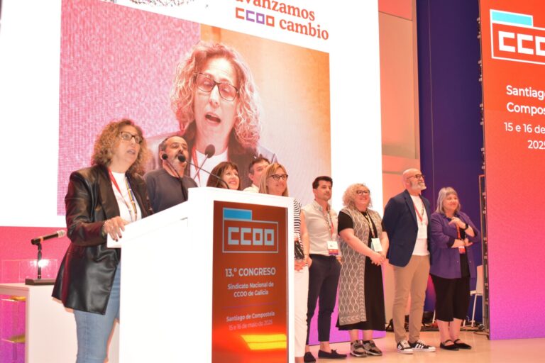 Amelia Pérez, reelegida secretaria xeral de CCOO en Galicia