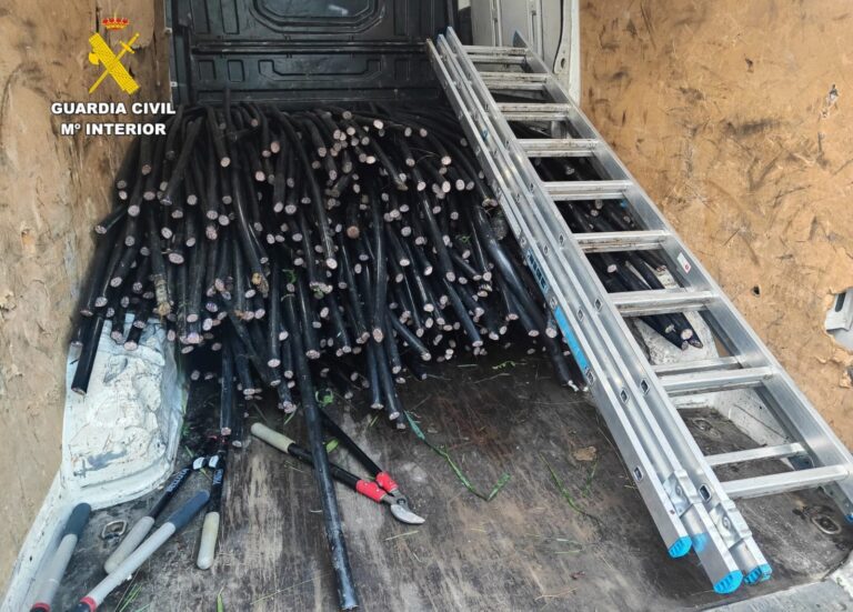 Detenidos los 6 miembros de un grupo criminal dedicado al robo de cable de cobre en la provincia de A Coruña