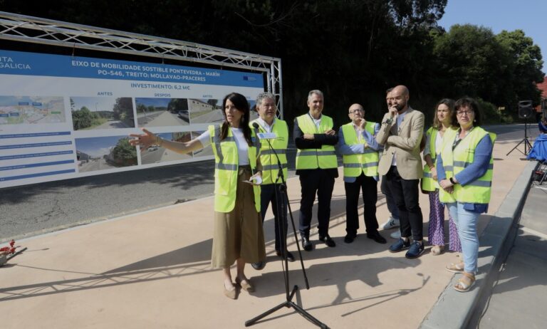 La senda que permitirá ir a pie de forma «totalmente segura» entre Pontevedra y Marín estará finalizada en diez meses