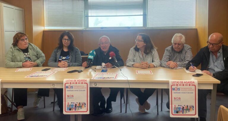 SOS Sanidade Pública convoca concentraciones en toda Galicia el 12 de junio ante las «inaceptables» listas de espera