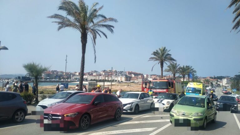 Trasladadas nueve personas tras un accidente múltiple en Sanxenxo (Pontevedra)