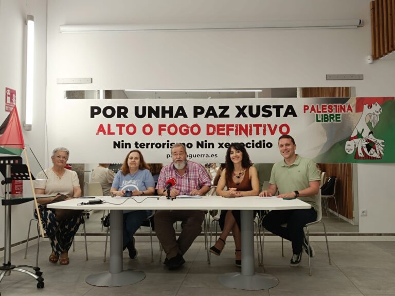 ‘PararLaGuerra.es’ convoca este sábado concentraciones en toda Galicia  para pedir «el fin del genocidio en Gaza»