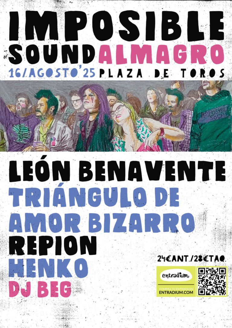 León Benavente y Triángulo de Amor Bizarro actuarán en el Imposible Sound de Almagro el 16 de agosto
