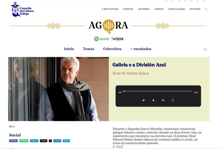 Las conferencias del Consello da Cultura podrán escucharse en pódcast: especialistas hablan de historia, ciencia o arte