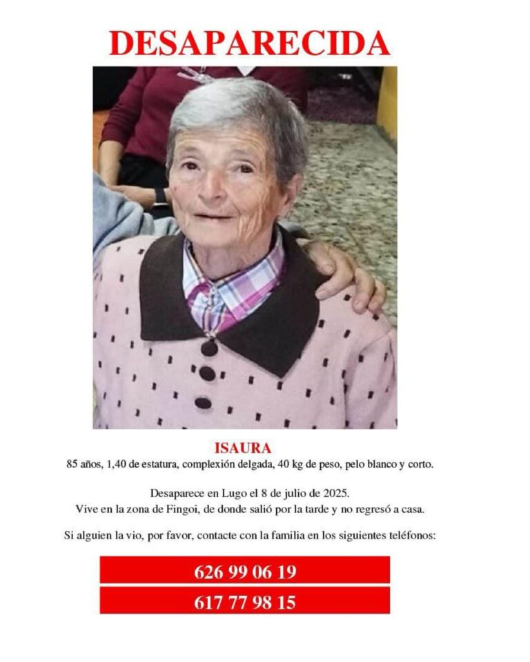 La Policía Nacional busca en Lugo con drones una anciana del barrio de Fingoi que desapareció el martes
