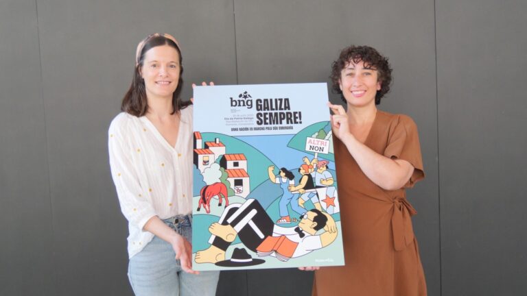 Castelao y una protesta contra Altri protagonizan el cartel del BNG para la manifestación del 25 de julio