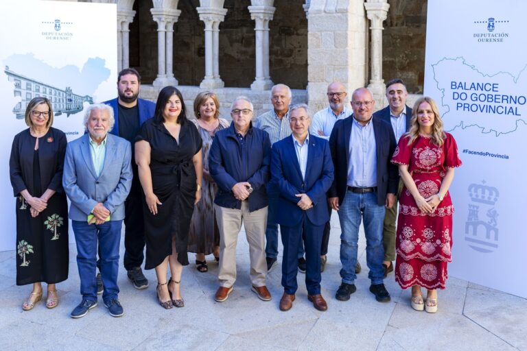 Luis Menor califica los dos años de gobierno en la Diputación de Ourense como el «mandato de los hitos históricos»