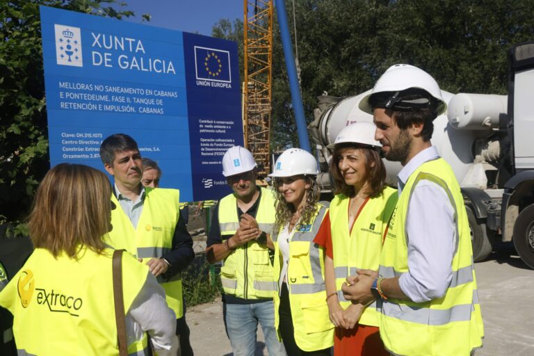 Avanzan los trabajos de mejora de la red de saneamiento de Cabanas para dar servicio a 7.000 habitantes en 2036