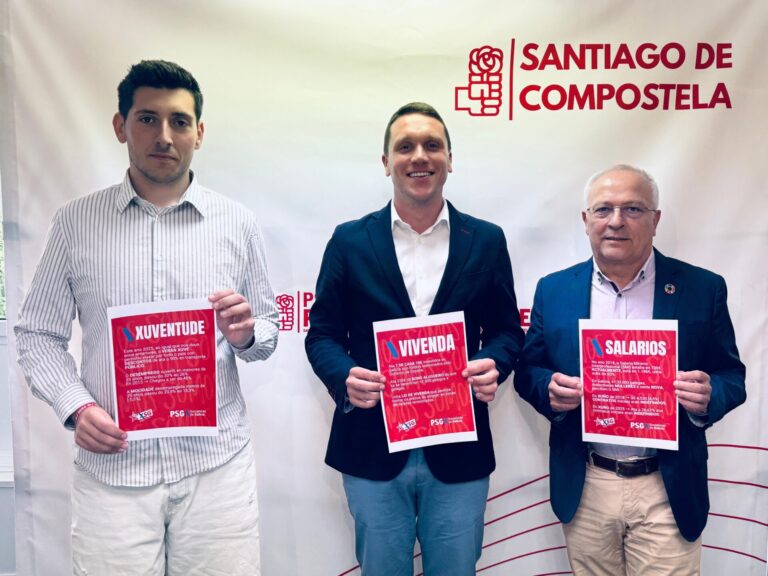 El PSOE de Santiago insta a la alcaldesa a «ponerse las pilas» para lograr la declaración de zona tensionada