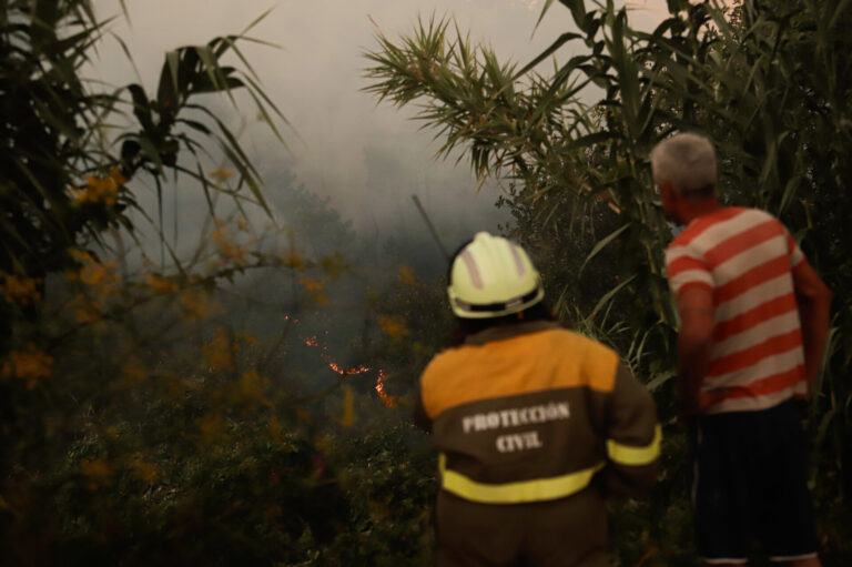 Rural.- Un incendio en Carballeda de Avia calcina 20 hectáreas, mientras los de Meaño y Salvaterra siguen controlados
