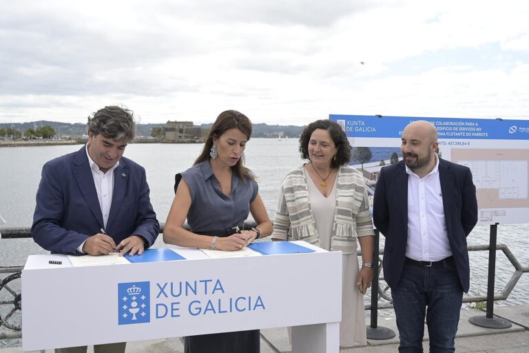 La Xunta firma con la Autoridad Portuaria de A Coruña la construcción de un edificio de servicios de 457.000 euros