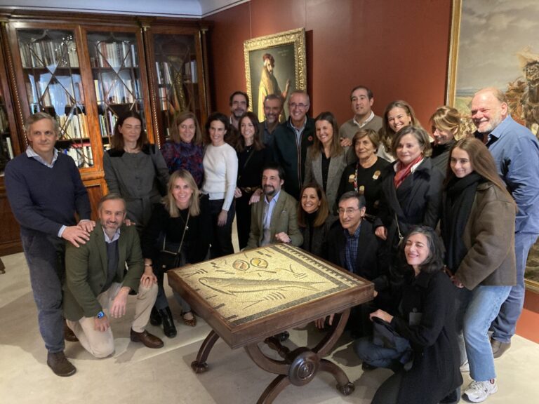 El mosaico romano de Panxón quedará expuesto de forma definitiva en la biblioteca municipal de Nigrán