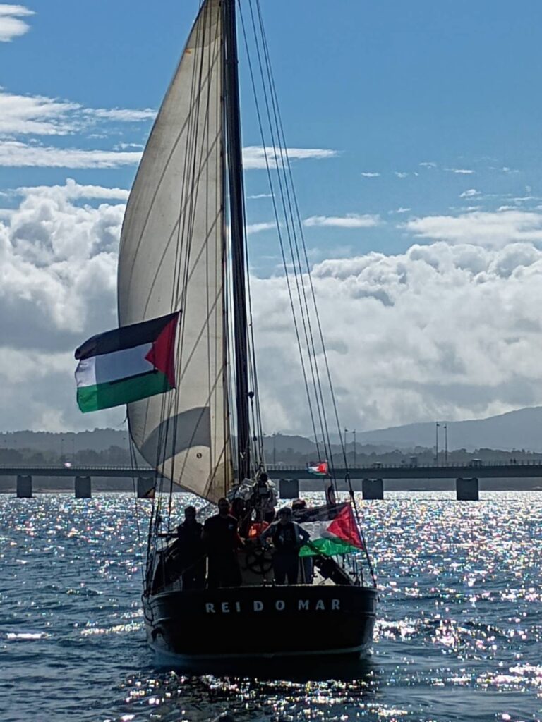 Galicia se moviliza por tierra y mar en apoyo a la Flotilla a Gaza: «La gente no puede creer que no se haga nada»