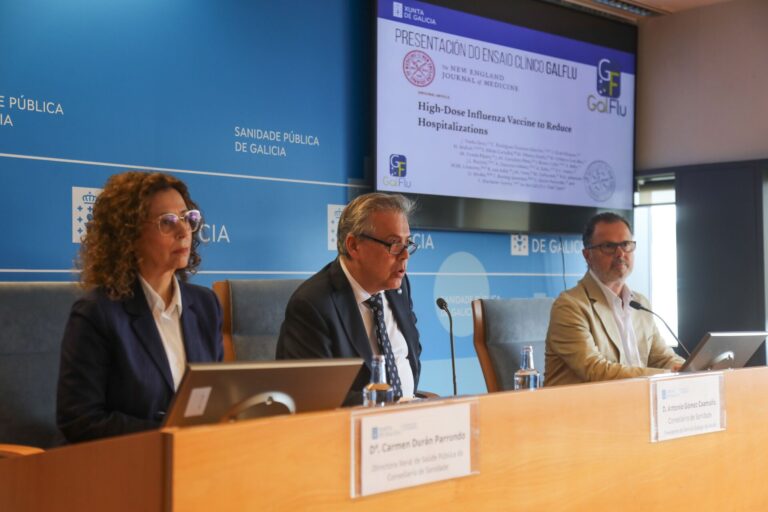 Un ensayo refleja que la vacuna de la gripe reforzada, que recibirán gallegos mayores de 70, baja un 31,8% los ingresos